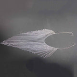 Tassel Veil Masks Women Headwear Face Chains Mask Masquerade Dance Party Costume Face Accessories Jewelry（silvery） In Australia - Darrahopens