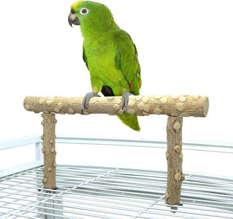 Pepper Wood Parrot Stand Branch, Wooden Perch for Parakeet Cockatiels Conures Lovebirds Budgies, Birdcage Accessories（small size） In Australia - Darrahopens