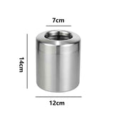 Covered trash cans, brushed stainless steel trash cans, cylindrical trash cans, bathroom, living room, office, kitchen trash cans (silver) In Australia - Darrahopens