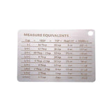 2pcs Measurement Conversion Chart Refrigerator Magnet,Stainless Steel Measure Equivalents Conversions for Cups, Tablespoons, Teaspoons, Fluid Oz and Milliliters In Australia - Darrahopens