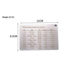 2pcs Measurement Conversion Chart Refrigerator Magnet,Stainless Steel Measure Equivalents Conversions for Cups, Tablespoons, Teaspoons, Fluid Oz and Milliliters In Australia - Darrahopens