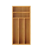 Bamboo Kitchen Drawer Silverware Organizer, Silverware Utensils Tray Holder for Small Drawer, Wood Caddy for Flatware Cutlery Knives 5-Slots In Australia - Darrahopens