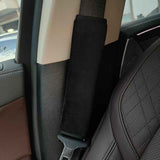2pcs Universal Car Seat Belt Shoulder Protector Pad,Handbags, Backpacks, Child Straps Protect Your Shoulders and Neck for Adults and Children 25cm(Black) In Australia - Darrahopens