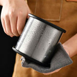 Flour Sifter for Baking, Handheld Strainer Sifter Stainless Steel, Hand Crank Squeeze Sieve for Baking w/Comfortable Handle for Flour Powdered Sugar Cake - Baker Supplies In Australia - Darrahopens
