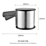 Flour Sifter for Baking, Handheld Strainer Sifter Stainless Steel, Hand Crank Squeeze Sieve for Baking w/Comfortable Handle for Flour Powdered Sugar Cake - Baker Supplies In Australia - Darrahopens