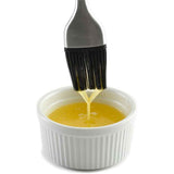 Stainless steel handle silicone barbecue oil brush seasoning brush high temperature resistant barbecue brush cake baking barbecue BBQ brush（30CM） In Australia - Darrahopens