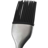 Stainless steel handle silicone barbecue oil brush seasoning brush high temperature resistant barbecue brush cake baking barbecue BBQ brush（30CM） In Australia - Darrahopens