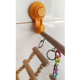 Wood Window Bird Perch Toy with Suction Cup, Climbing Ramp Ladder Platform, Enrichment Accessories Stuff for Parrot, Parakeet, Budgie, Cockatiel In Australia - Darrahopens