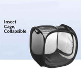 Butterfly Net Enclosure Butterfly Habitat Cage Caterpillar Habitat Butterfly Enclosure Mesh,Cage for Caterpillars Live Butterfly Outdoor Mesh Plant Enclosure Plant Protection Tent (small black) In Australia - Darrahopens