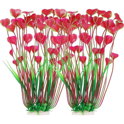 2pcs Grass Aquarium Fish Tank Landscape Plastic Water Grass Fish Tank Decoration Fake Water Grass Simulated Water Grass Ornament (Pink ) In Australia - Darrahopens