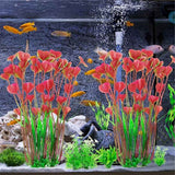 2pcs Grass Aquarium Fish Tank Landscape Plastic Water Grass Fish Tank Decoration Fake Water Grass Simulated Water Grass Ornament (Pink ) In Australia - Darrahopens
