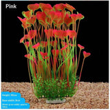 2pcs Grass Aquarium Fish Tank Landscape Plastic Water Grass Fish Tank Decoration Fake Water Grass Simulated Water Grass Ornament (Pink ) In Australia - Darrahopens