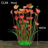 2pcs Grass Aquarium Fish Tank Landscape Plastic Water Grass Fish Tank Decoration Fake Water Grass Simulated Water Grass Ornament (Pink ) In Australia - Darrahopens