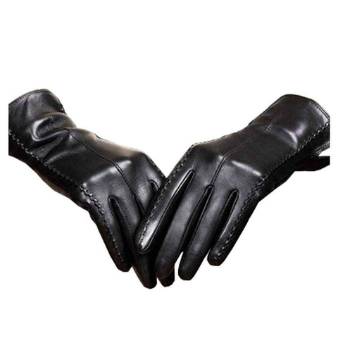 Leather Gloves for Women Winter, Touchscreen Gloves for Cold Weather with Warm Lining  Women's Touchscreen Texting Driving Winter Warm （Black） In Australia - Darrahopens