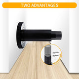 Door Stoppers - Heavy-Duty Adjustable Stoppers for Bottom, Top, and Wall of Door – Anti Break-in 304 Stainless Steel Door Stops with Rubber Buffers(Black) In Australia - Darrahopens