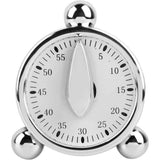 Baking Timer Mechanical Cooking Reminder 60 Minute Kitchen Timer, Silver Clockwork timer small alarm clock design In Australia - Darrahopens