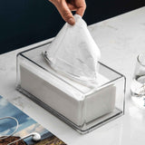 Clear Tissue Box Cover - Tissue Holder, Box Covers Rectangular, Napkin Dispenser for Home, Office, Restaurant, Kitchen, Bathroom Facial Napkin Box Holders（22X12X9CM） In Australia - Darrahopens
