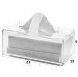 Clear Tissue Box Cover - Tissue Holder, Box Covers Rectangular, Napkin Dispenser for Home, Office, Restaurant, Kitchen, Bathroom Facial Napkin Box Holders（22X12X9CM） In Australia - Darrahopens