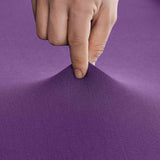 Cocktail Table Covers with Ruffle Skirt Stretch Fitted Cocktail Tablecloth Linens for Round Tables Washable Decorative High Top Table Covers -  Purple（60*110cm） In Australia - Darrahopens