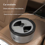 Air purifier, car room, office, chess and card room, second-hand smoke removal, ashtray purification(Grey) In Australia - Darrahopens