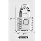 1-piece set of heavy-duty 4-digit password lock, one click unlock, error proof function, waterproof large outdoor padlock, suitable for school gym storage cabinets, fences, doors, storage units (silver) In Australia - Darrahopens