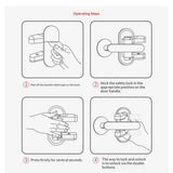 Door Lever Lock (2 Pack) Child Proof Doors & Handles, Prevents Toddlers and Pets from Opening Doors. Unique Difficulty Adjustment, Easy One Hand Operation for Adults. In Australia - Darrahopens