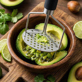 Stainless Steel Potato Masher, Double-Layer Design for Easy Mashing, Perfect for Potatoes, Avocado & Ground Beef, Durable Meat Smasher & Hamburger Tool（TPR handle） In Australia - Darrahopens