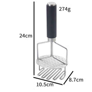 Stainless Steel Potato Masher, Double-Layer Design for Easy Mashing, Perfect for Potatoes, Avocado & Ground Beef, Durable Meat Smasher & Hamburger Tool（TPR handle） In Australia - Darrahopens