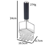 Stainless Steel Potato Masher, Double-Layer Design for Easy Mashing, Perfect for Potatoes, Avocado & Ground Beef, Durable Meat Smasher & Hamburger Tool（TPR handle） In Australia - Darrahopens
