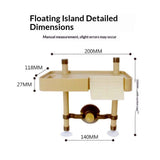 1pc Turtle Platform Floating Basking Terrace for Tortoises and Reptiles Multifunctional Aquarium Landscape Decor Easy to Clean In Australia - Darrahopens
