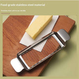 Stainless Steel Butter & Cheese Slicer –  Ergonomic Handle, Multipurpose Handheld Food Cutter for Butter, Cheese & Soft Fruits, Dishwasher Safe In Australia - Darrahopens