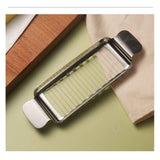 Stainless Steel Butter & Cheese Slicer –  Ergonomic Handle, Multipurpose Handheld Food Cutter for Butter, Cheese & Soft Fruits, Dishwasher Safe In Australia - Darrahopens