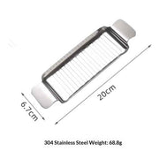 Stainless Steel Butter & Cheese Slicer –  Ergonomic Handle, Multipurpose Handheld Food Cutter for Butter, Cheese & Soft Fruits, Dishwasher Safe In Australia - Darrahopens