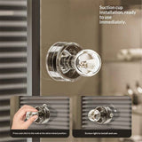 2pcs Powerful Suction Cup Glass Mirror Door Handle, Refrigerator Drawer Bathroom Wall armrest, Bathtub Shower Handle Kitchen Drawer Cabinet knob Suction Cup（Transparent small size） In Australia - Darrahopens