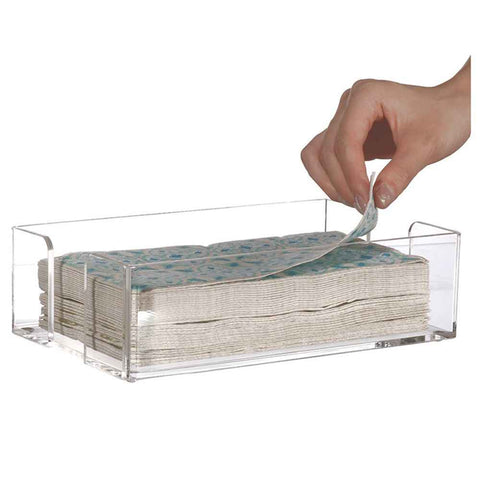 Acrylic Guest Towel Napkin Holder,Clear Bathroom Paper Hand Towels Storage Tray Modern Buffet Napkin Caddy,Fancy Flat Napkin Holders For Kitchen or Dining Room In Australia - Darrahopens