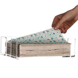 Acrylic Guest Towel Napkin Holder,Clear Bathroom Paper Hand Towels Storage Tray Modern Buffet Napkin Caddy,Fancy Flat Napkin Holders For Kitchen or Dining Room In Australia - Darrahopens
