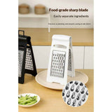 Professional Cheese Grater, Stainless Steel Foldable Food Grater with Non Slip Handle, Multi-Functional Handheld Shredder for Cheese, Potatoes, Vegetables（white） In Australia - Darrahopens