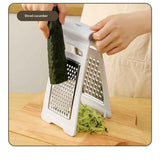 Professional Cheese Grater, Stainless Steel Foldable Food Grater with Non Slip Handle, Multi-Functional Handheld Shredder for Cheese, Potatoes, Vegetables（white） In Australia - Darrahopens