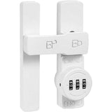 White 180 Degree Barn Door Lock,Mechanical Password Lock,3 Digit Password Keyless,Flip Latch with Combination,Protect Privacy,for Barn Door,Cabinets,Windows,Garden,Bathroom In Australia - Darrahopens