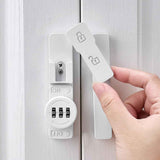 White 180 Degree Barn Door Lock,Mechanical Password Lock,3 Digit Password Keyless,Flip Latch with Combination,Protect Privacy,for Barn Door,Cabinets,Windows,Garden,Bathroom In Australia - Darrahopens