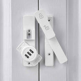 White 180 Degree Barn Door Lock,Mechanical Password Lock,3 Digit Password Keyless,Flip Latch with Combination,Protect Privacy,for Barn Door,Cabinets,Windows,Garden,Bathroom In Australia - Darrahopens