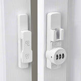 White 180 Degree Barn Door Lock,Mechanical Password Lock,3 Digit Password Keyless,Flip Latch with Combination,Protect Privacy,for Barn Door,Cabinets,Windows,Garden,Bathroom In Australia - Darrahopens