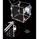 Acrylic Fish breeding Box, Acrylic Fish Isolation Box, Fish Separator for Aquarium, Hatchery Incubator with Suction Cups for Small Baby Fishes Shrimp Clownfish Guppy In Australia - Darrahopens