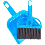2pcs Pet Cage Broom Brush Dustpan Set - Small Cat Litter Sweeper for Pet Cage Clean and Car Keyboard Brush (Blue) In Australia - Darrahopens