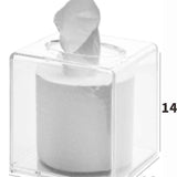 Tissue Box Holder & Cover Multi-Use Dryer Sheet & Mask Case Organizer for Bathroom, Car, Office, Table - Clear Square（14X14X14cm） In Australia - Darrahopens