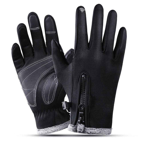 Sport Gloves, Winter Gloves, Ultimate Waterproof & Windproof Thermal Non-Slip Gloves, Mens Comfortable Warm Touch Glove（Black M） In Australia - Darrahopens