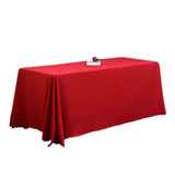 Red Rectangle Polyester Tablecloth, Table Cloth Overlay for Birthday, Wedding, Banquet, Party Decoration, Dining Table Cover,red,160x180cm In Australia - Darrahopens