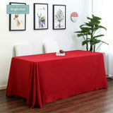 Red Rectangle Polyester Tablecloth, Table Cloth Overlay for Birthday, Wedding, Banquet, Party Decoration, Dining Table Cover,red,160x180cm In Australia - Darrahopens