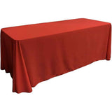 Red Rectangle Polyester Tablecloth, Table Cloth Overlay for Birthday, Wedding, Banquet, Party Decoration, Dining Table Cover,red,160x180cm In Australia - Darrahopens