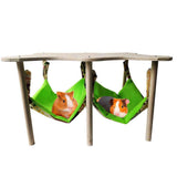 Guinea Pigs Hammock with Natural Wooden Stand- Large Hanging Hammock Bed for Piggies Chinchilla Hamster Bunny Ferrets Hiding Sleeping In Australia - Darrahopens